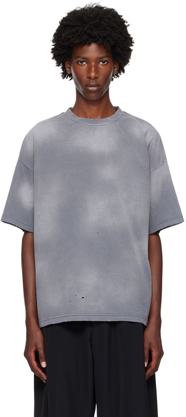 Tričko We11done We11done Distressed T-Shirt Šedá | WD-TT2-24-742-U-CH, 0