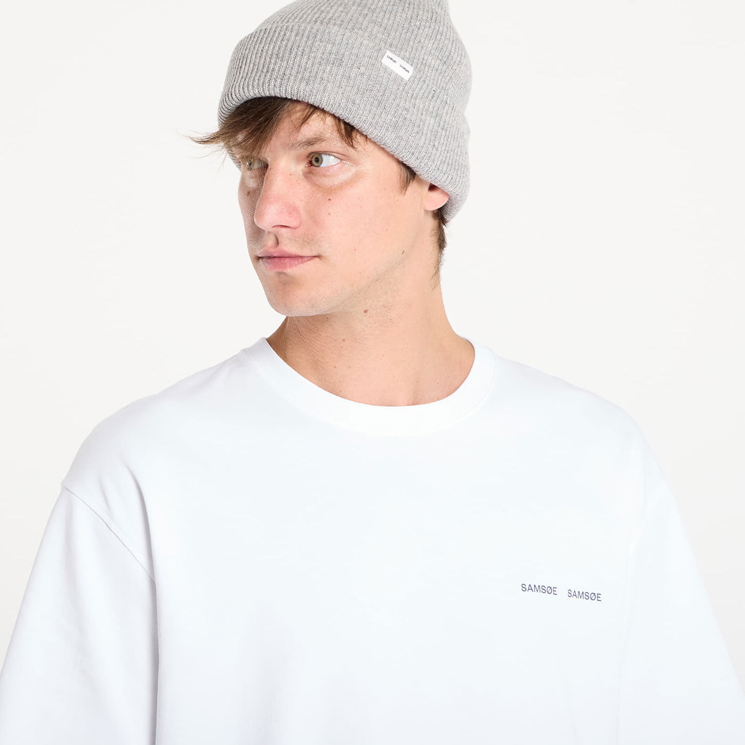 Tričko Samsoe Samsoe Samsøe Samsøe Saflorian T-Shirt Biela | U25300007_CLR002385, 1