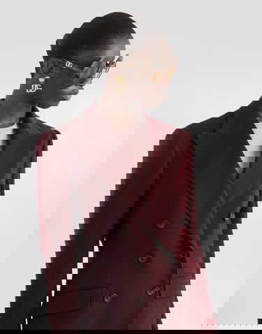 Bunda Dolce & Gabbana Dolce & Gabbana Double-breasted Cashmere Jacket Vínová | F29KKTFU29RF0130, 3