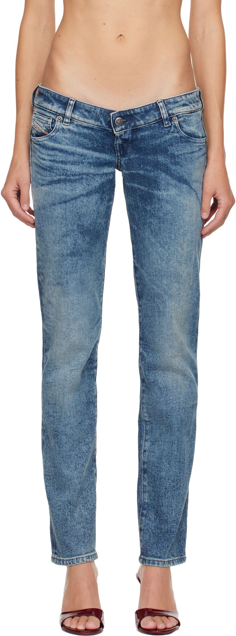 Džínsy Diesel D-Waisty Washed Jeans Modrá | A21643 007DI