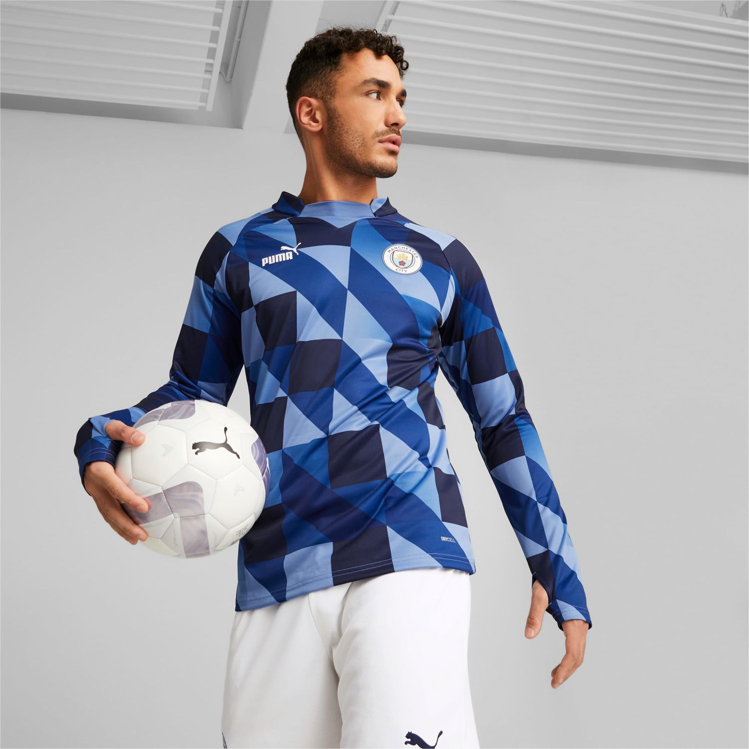 Dres Puma Manchester City F.C. Prematch Long Sleeve Modrá | 769467_12, 1