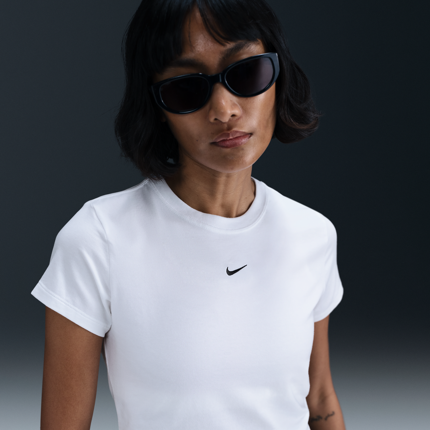 Tričko Nike Sportswear Chill Knit Cropped T-Shirt Biela | HF9538-101, 0