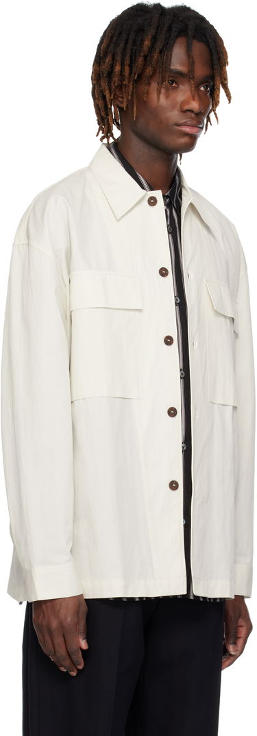 Košeľa Studio Nicholson Studio Nicholson Landi Overshirt Biela | LANDI SNM - 1280, 1