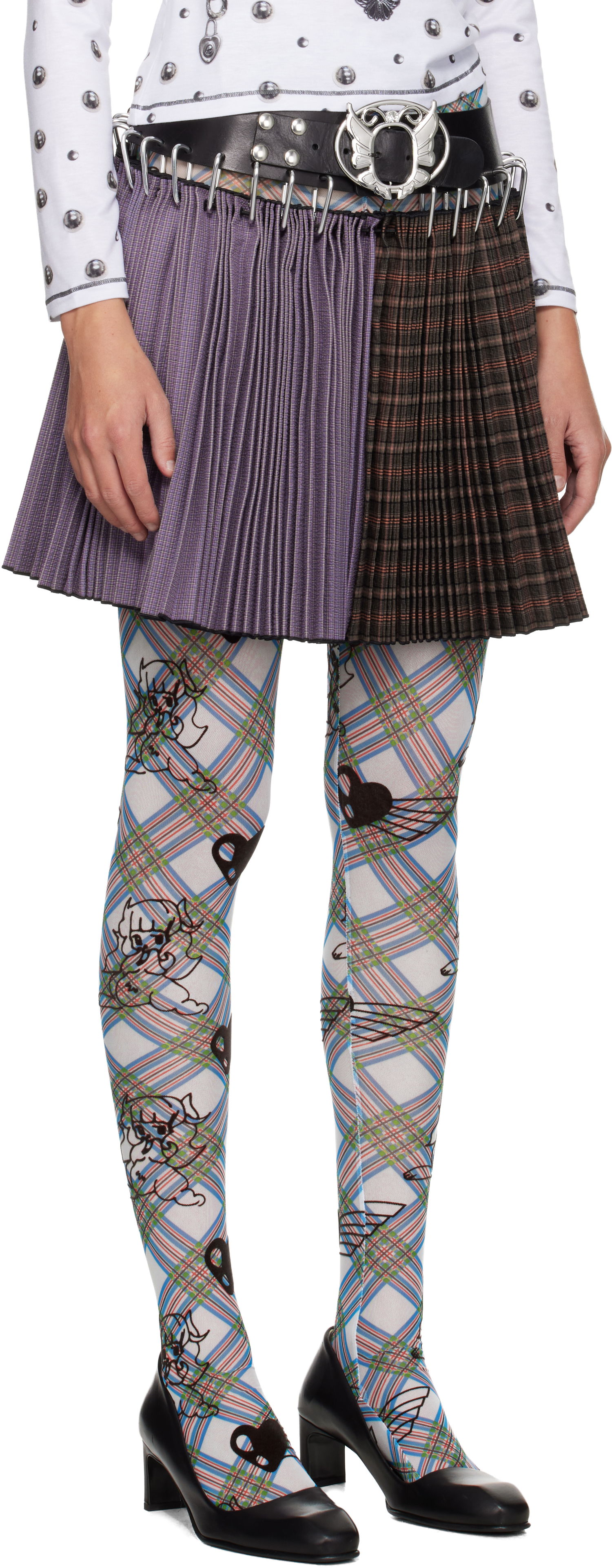 Sukňa Chopova Lowena Chopova Lowena Pleated Paneled Carabiner Miniskirt Rôznofarebný | 3343, 1