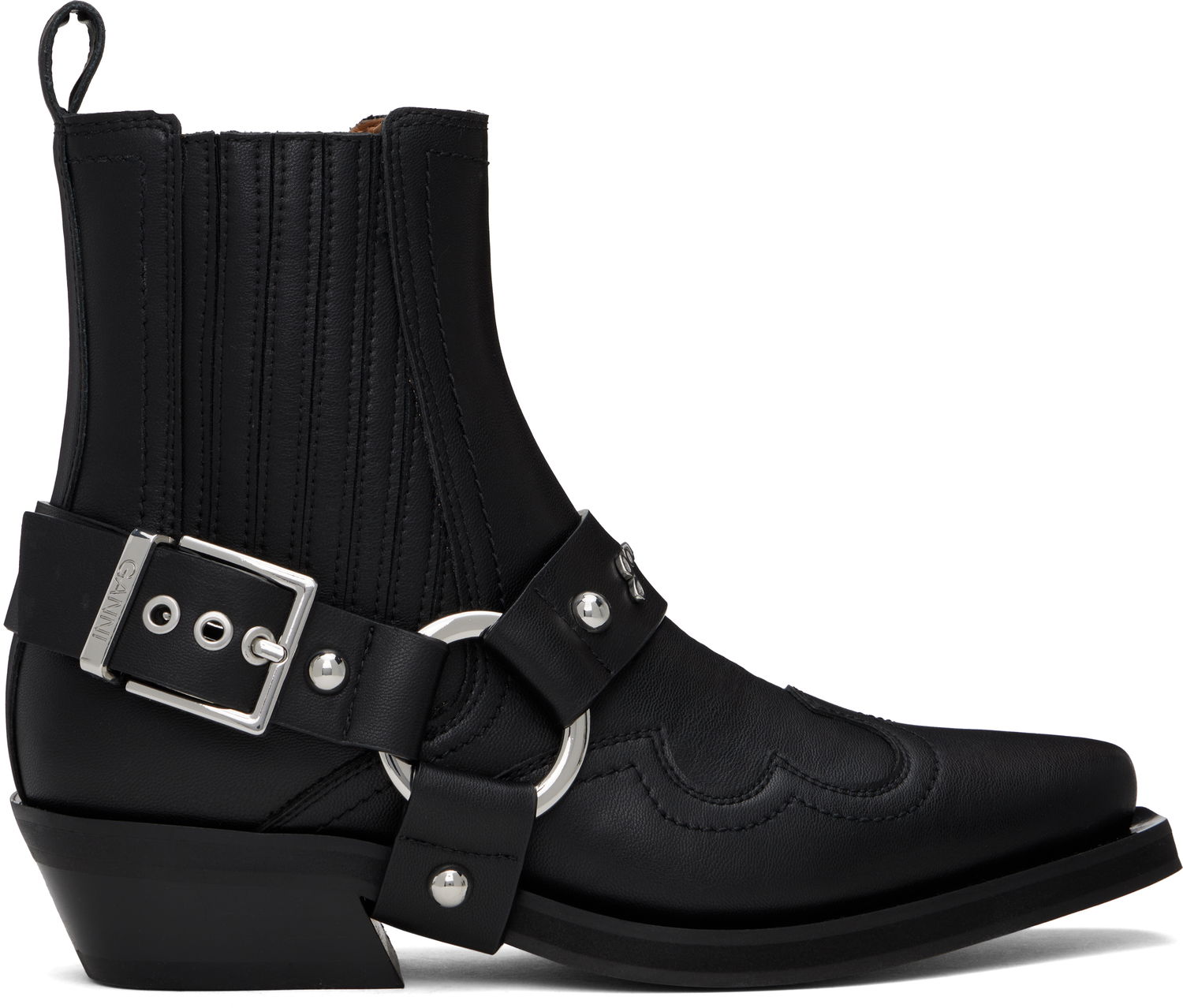 Tenisky a topánky GANNI Low Cut Western Chelsea Boots Čierna | S2744, 0