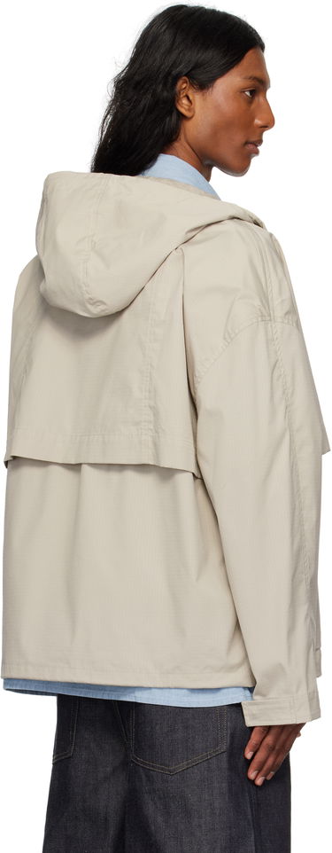 Vetrovka MAISON KITSUNÉ Maison Kitsuné Hooded Windbreaker Jacket Béžová | OM02113WW9056, 2