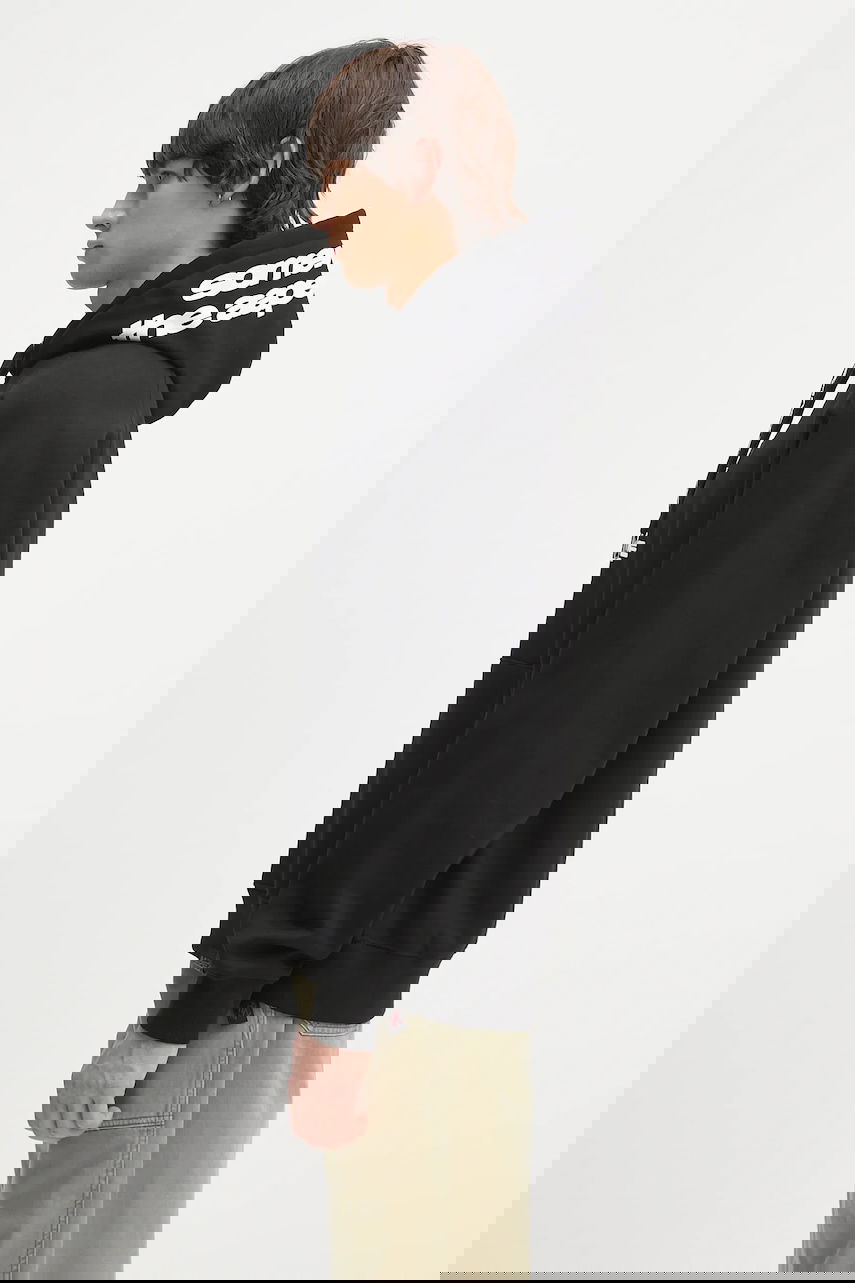 Mikina AAPE by A Bathing Ape Main Appliqué Hooded Sweatshirt Čierna | AAPSWMB357XXN, 1