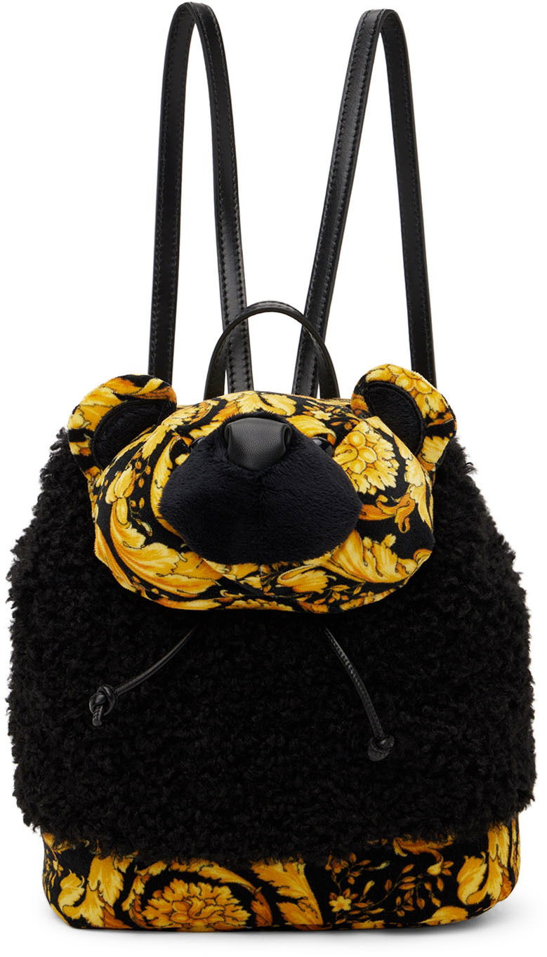 Versace Barocco Teddy Fleece Backpack
