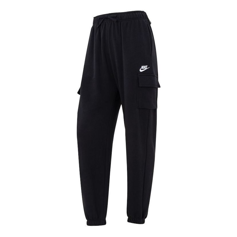 Cargo nohavice Nike Sportswear Club Fleece Oversized Cargo Tracksuit Bottoms Čierna | DQ5197-010