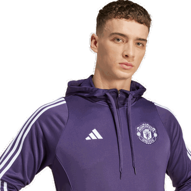 Mikina adidas Originals Manchester United Training Hoodie Fialová | jp3242, 3