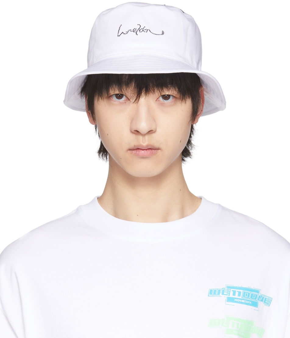 Šiltovka We11done We11done Hotfix Star Bucket Hat Biela | WD-AH1-22-410-U-WH, 0