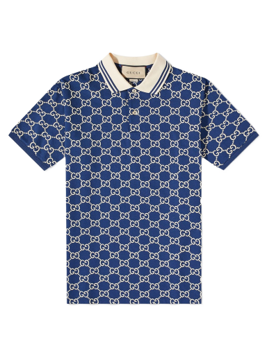 Polo tričko Gucci GG Contrast Polo Navy | 598956-XJB0U-4115
