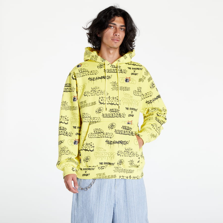 Mikina THE HUNDREDS Bomb Pullover Hoodie Žltá | T22F202022 YLW, 0