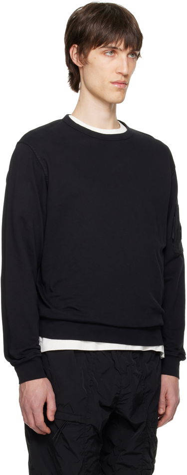 Sveter C.P. Company C.P. Company Light Fleece Crewneck Sweatshirt Čierna | 18CMSS019A-002246G, 1