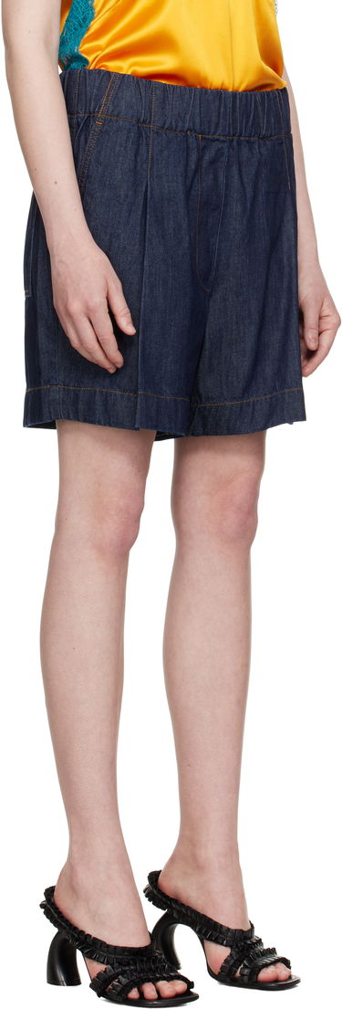 Šortky Dries Van Noten Dries Van Noten Wide Denim Shorts Modrá | 251-010937-1553, 1