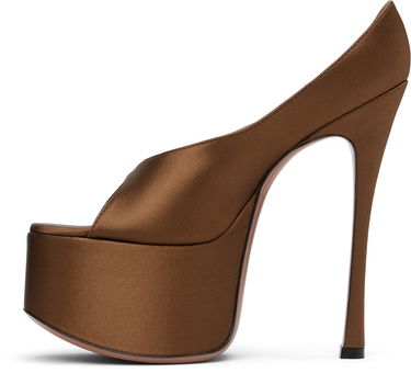Šaty Amina Muaddi Amina Muaddi Anok Plateau Heeled Sandals Hnedá | ANOK PLATEAU, 2