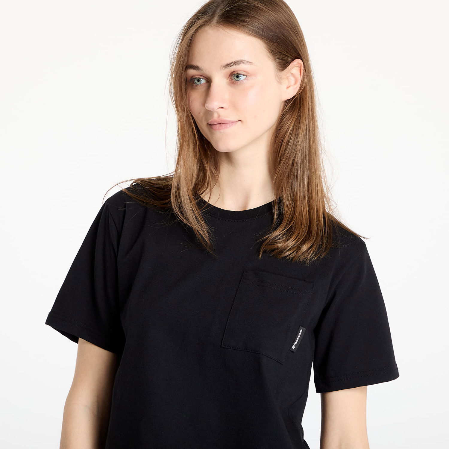 Crop Top Horsefeathers Horsefeathers Cerisa Cropped T-Shirt Čierna | SW938B, 1