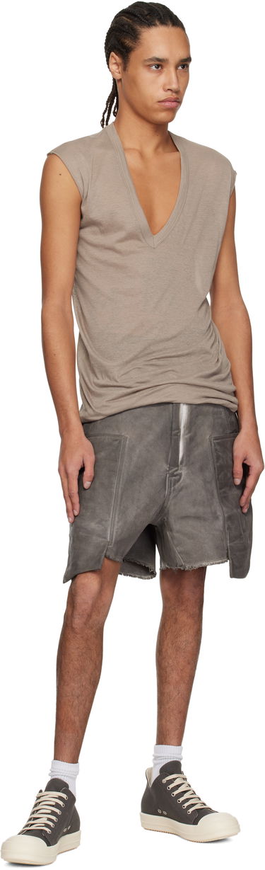 Šortky Rick Owens Rick Owens DRKSHDW Hollywood Stefan Cargo Denim Shorts Šedá | DU01E3358 DCF, 3