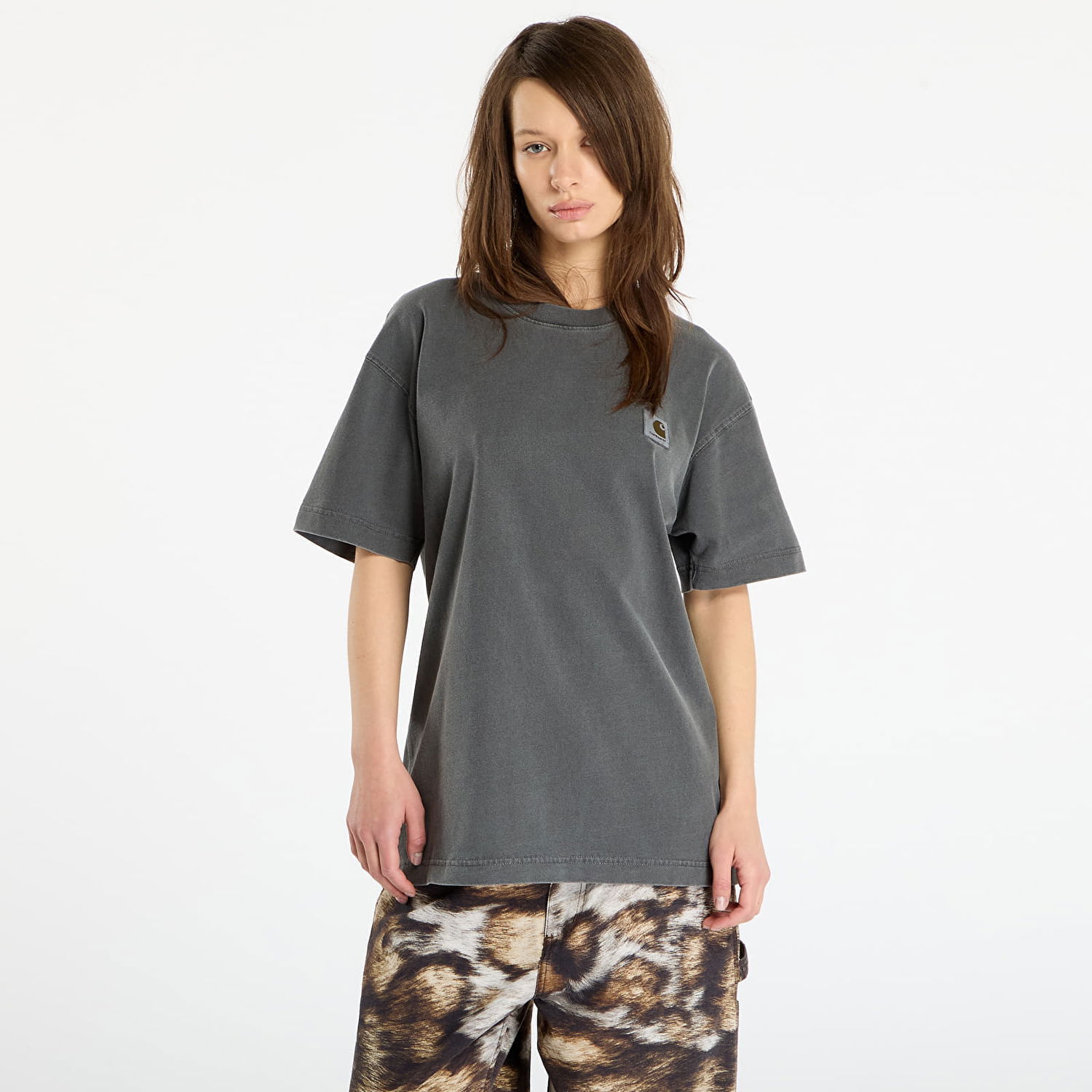 Tričko Carhartt WIP S/S Vista T-Shirt Garment Dyed Šedá | I030780.89GD, 1