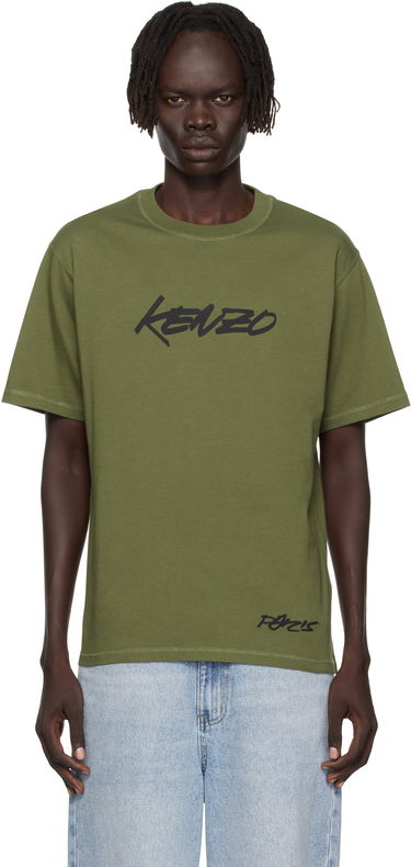 Tričko KENZO Kenzo Paris Futura 2000 Edition Cotton T-Shirt Zelené | FF65TS2524SG, 0