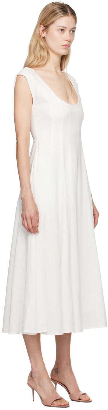 Šaty GUIZIO Guizio Leila Midi Dress Biela | P24404W085, 4