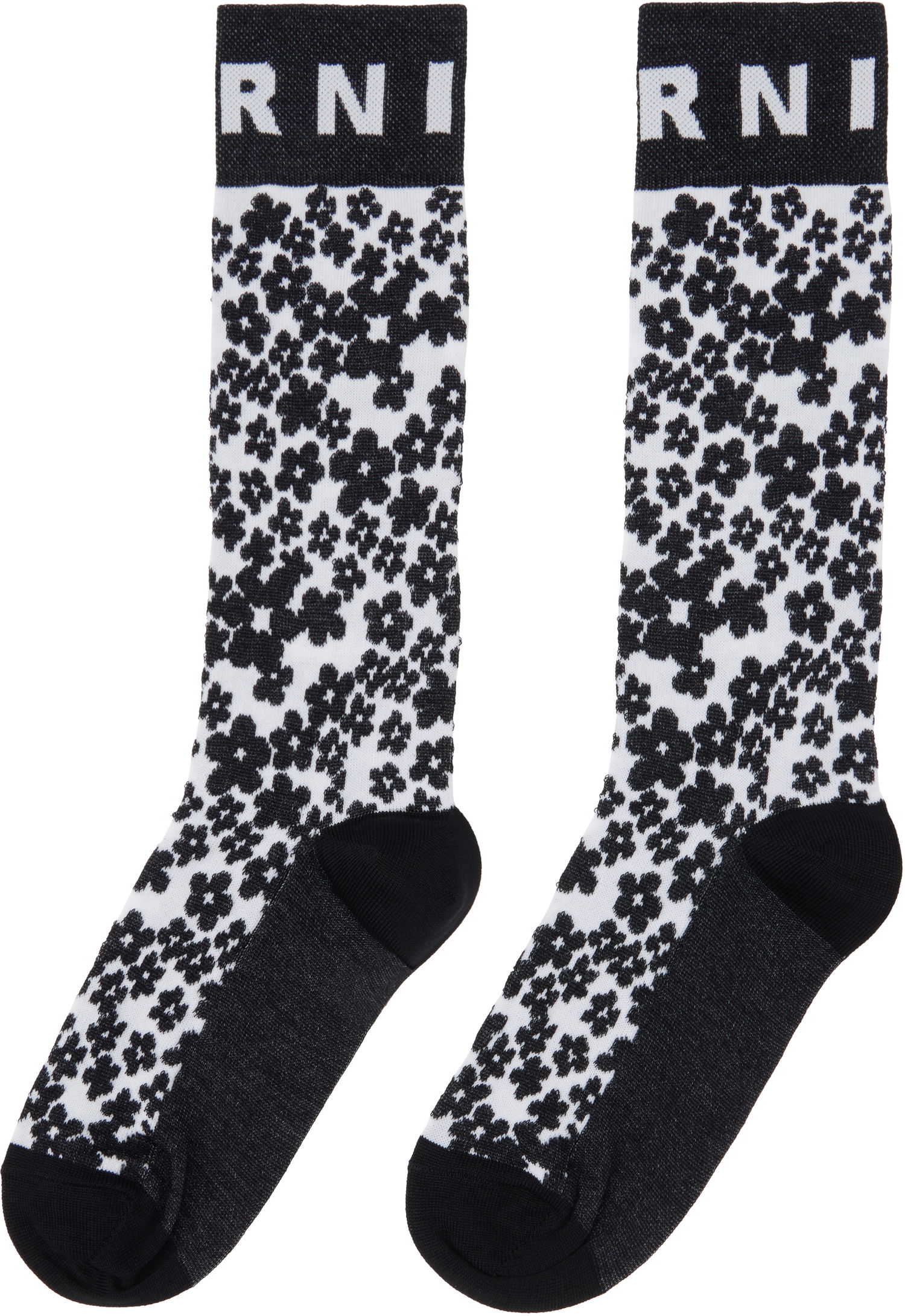 Ponožky Marni Marni Flower Intarsia Socks Čierna | SKMC0205Q0 UFC184, 1