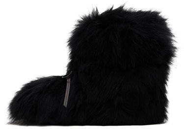 Kabáty We11done We11done Fur Moccasin Boots Čierna | WD-AO2-24-459-W-BK, 2