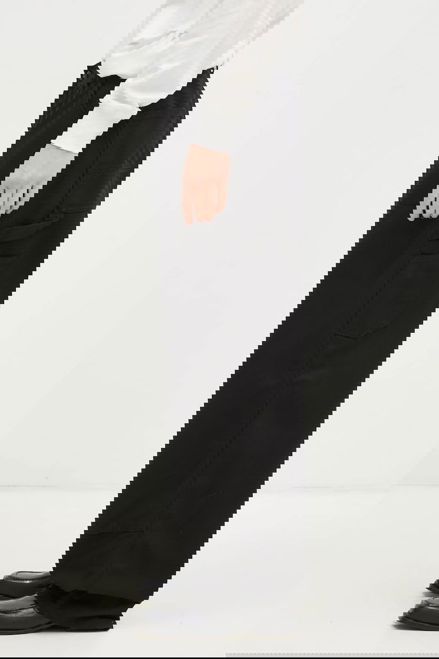 Nohavice Carhartt WIP Brandon Double Knee Pant medium waist Čierna | I034247.8902, 1