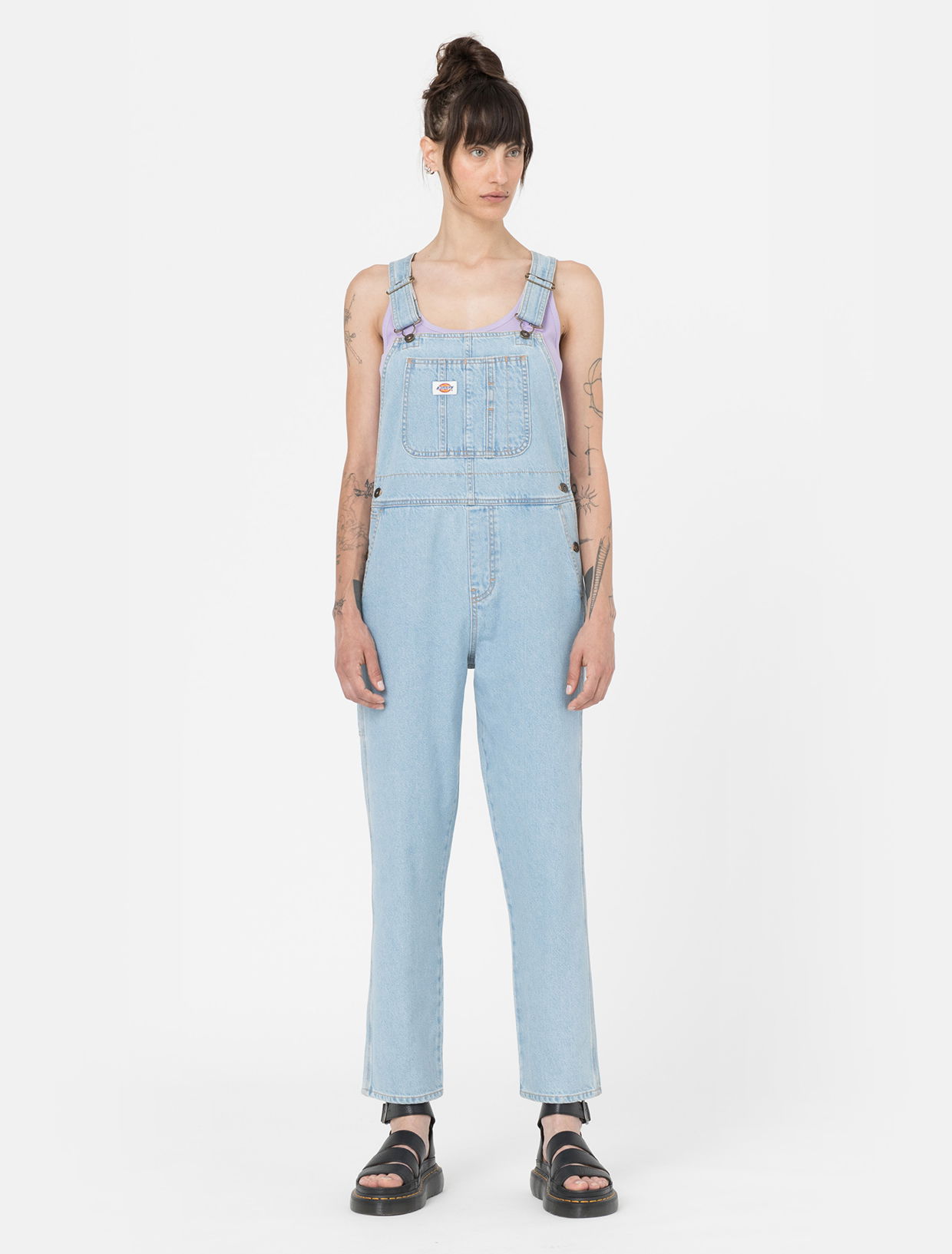 Nohavice Dickies Denim Classic Bib Modrá | 0A4XYC, 0