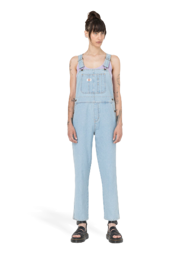 Nohavice Dickies Denim Classic Bib Modrá | 0A4XYC