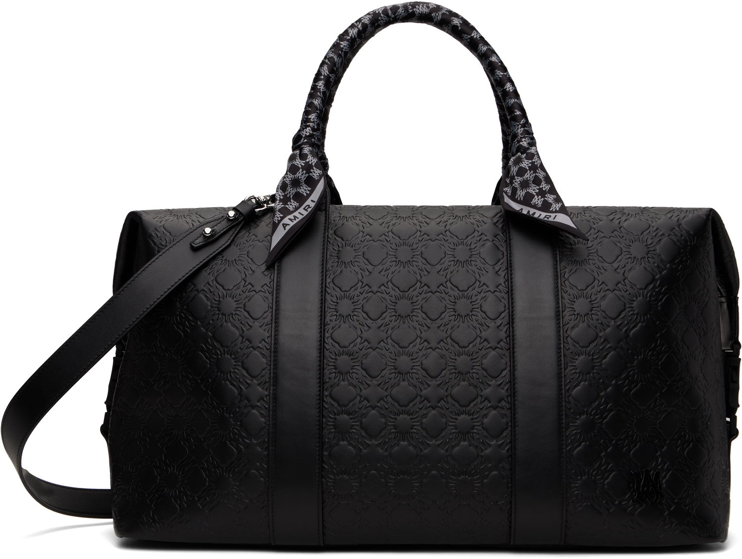 Cestovná taška AMIRI 'MA' Quad Embossed Leather Duffle Bag Čierna | AMBGTH1006, 0