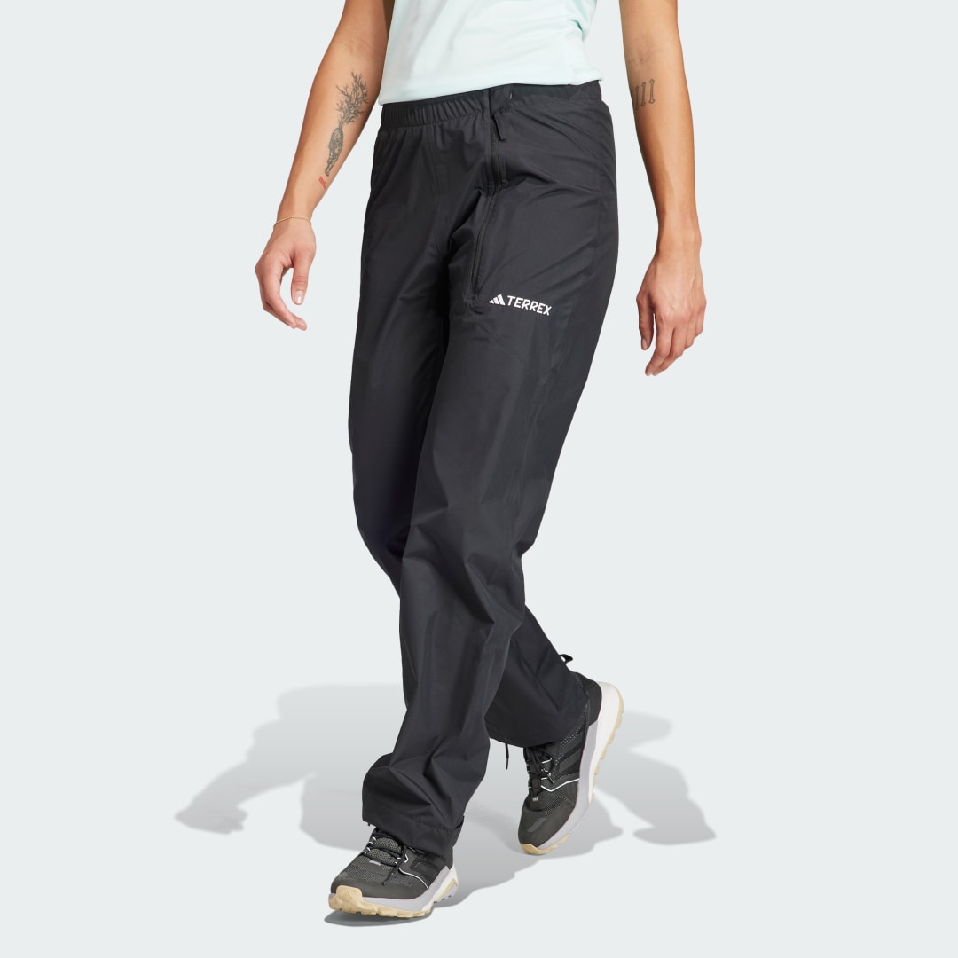 Nohavice adidas Performance Terrex Multi RAIN.RDY 2-Layer Rain Pants Čierna | IB1117, 1