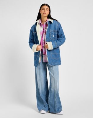 Parka Lee Lee Sherpa Lined Chore Jacket Modrá | 112355111, 1