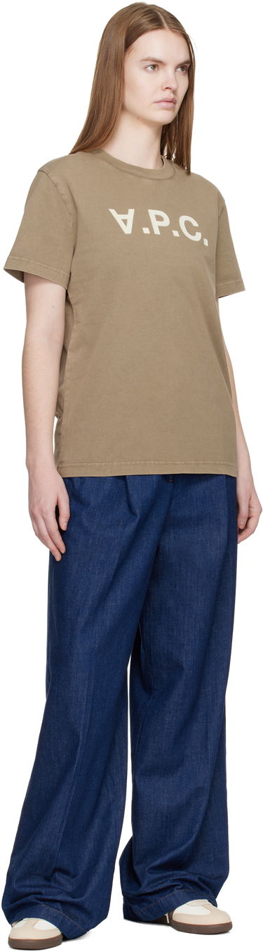 Tričko A.P.C. Standard Grand 'VPC' T-shirt Béžová | COHMB-M26384, 3