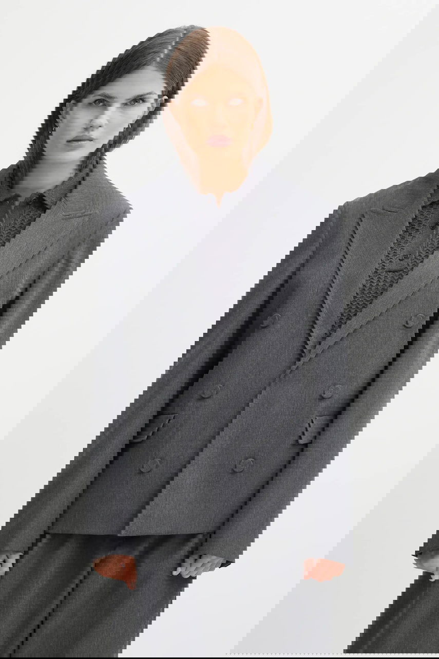 Bunda JW Anderson JW Anderson Double Breasted Tailored Blazer Šedá | JK0401.PG1821, 0