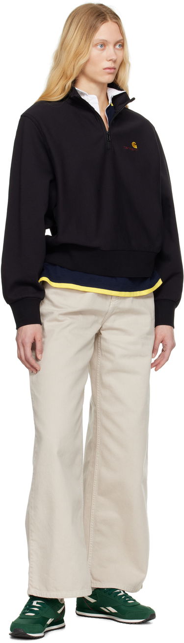 Sveter Carhartt WIP American Script High Neck Sweatshirt Čierna | I033827 89XX, 3