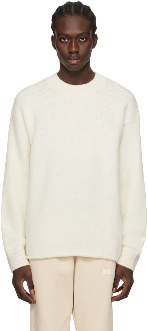 Sveter Jacquemus Les Classiques 'Le Pull ' Sweater "Off-White" Béžová | 24E245KN295-2329, 0