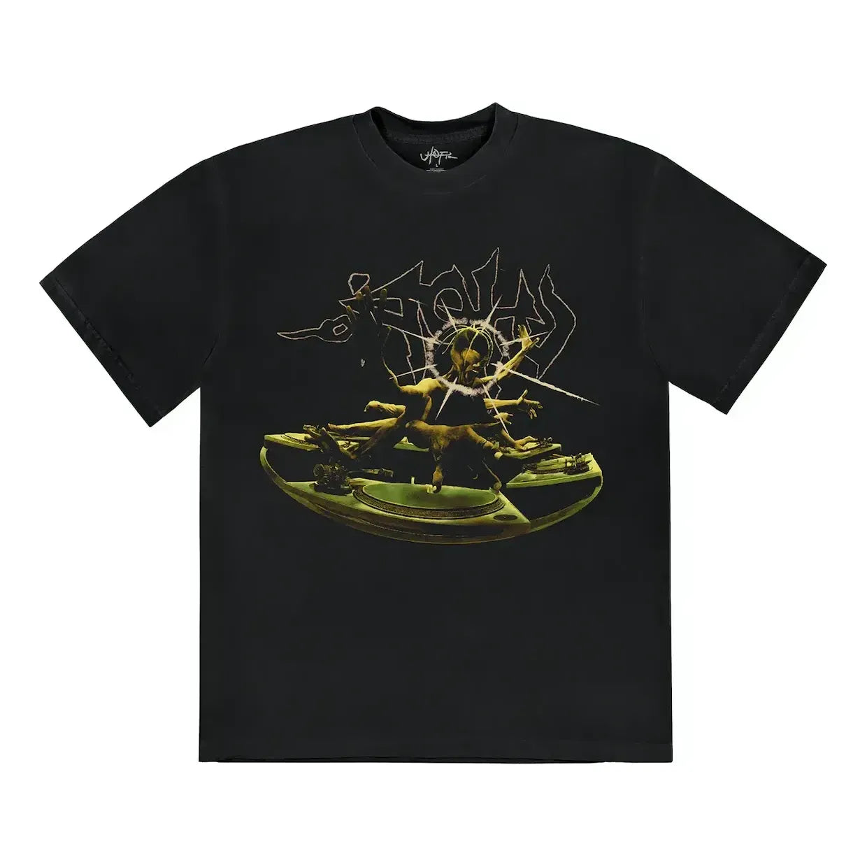 Tričko Cactus Jack by Travis Scott Travis Scott DJ Graphic T-Shirt Čierna | TSUT-SS08, 0