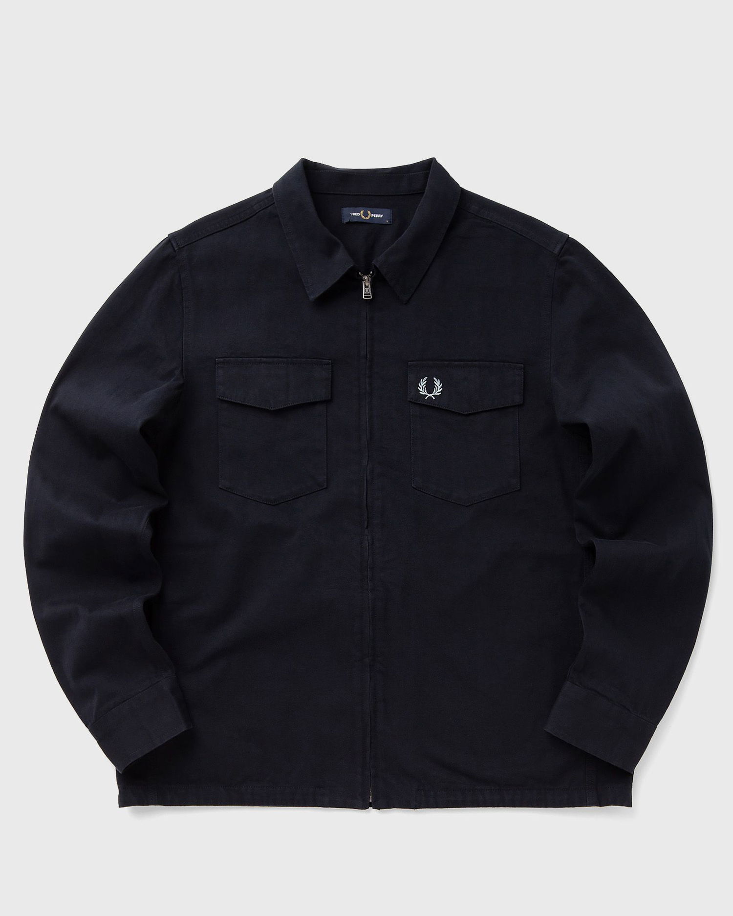 Košeľa Fred Perry Twill Zip Through Overshirt Navy | M9833-608, 1