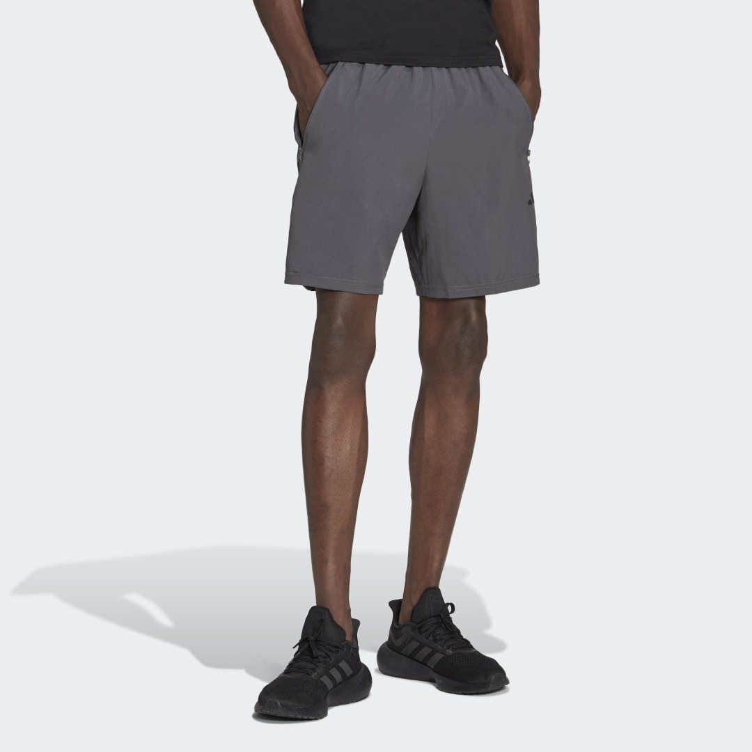 Šortky adidas Originals Essentials Woven Training Shorts Šedá | IC6978, 0