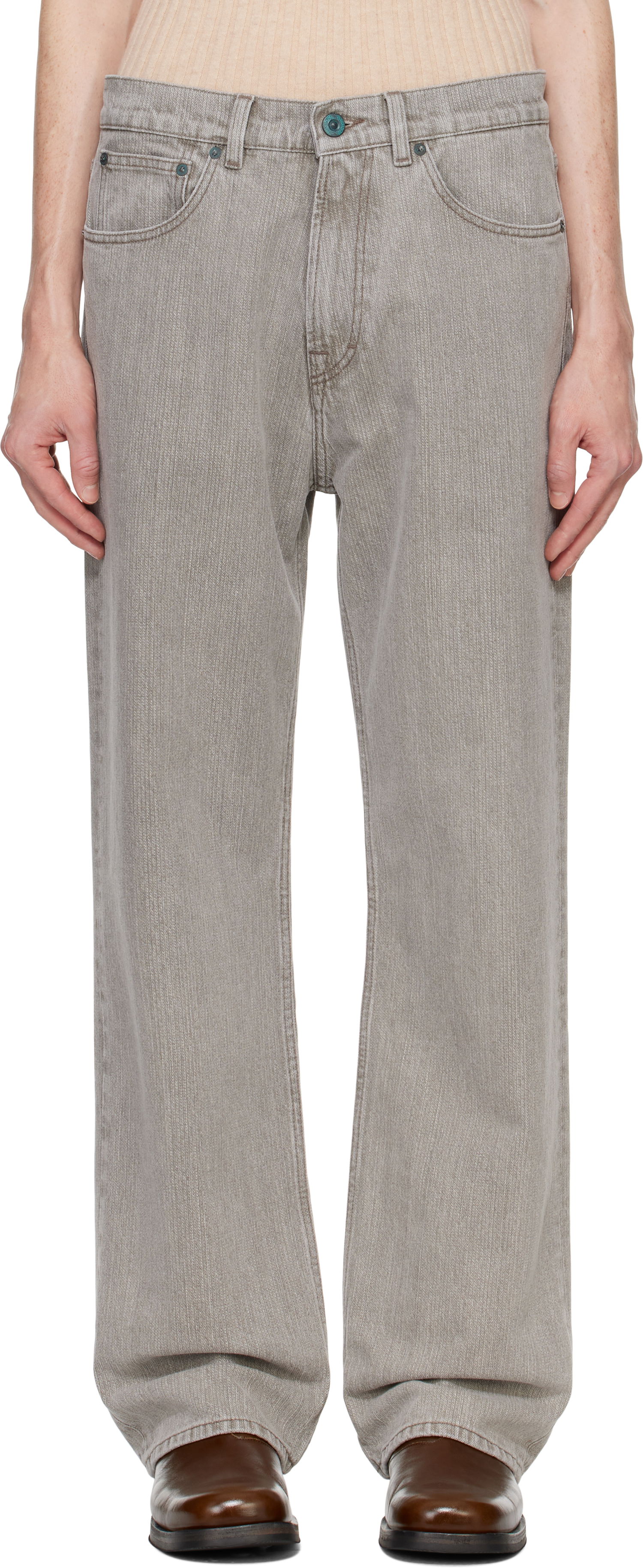 Džínsy OUR LEGACY Third Cut Jeans Šedá | M4245TC, 0