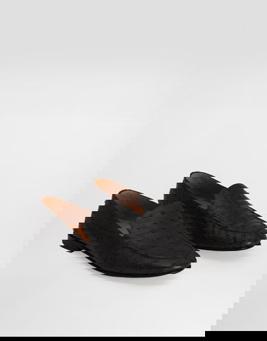 Doplnky Dolce & Gabbana Dolce & Gabbana Ostrich Leather Loafers Čierna | A50716AE43680999, 1