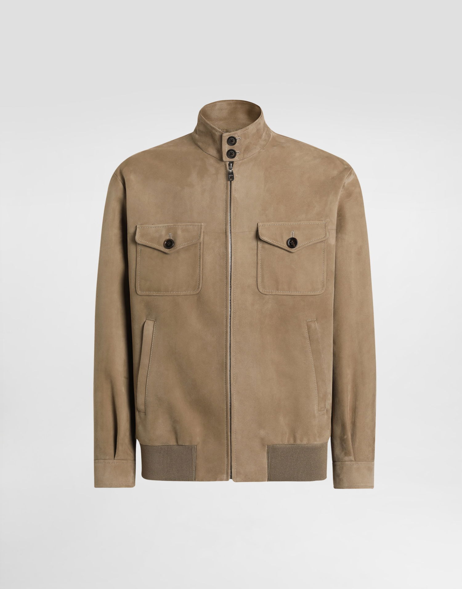 Bomber bunda Dolce & Gabbana Dolce & Gabbana Suede Bomber Jacket 56 Béžová | G9BPBLHULW7M0453, 0