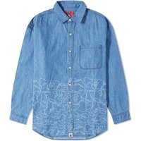 A Bathing Ape Men's 30th Anniversary Denim Shirt Light Indigo