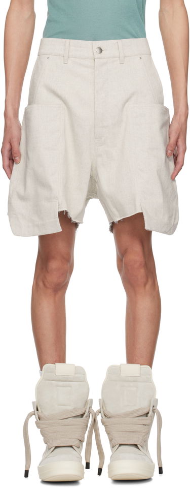 Šortky Rick Owens Rick Owens Hollywood Stefan Cargo Shorts Béžová | RU01E5382 DRD, 0