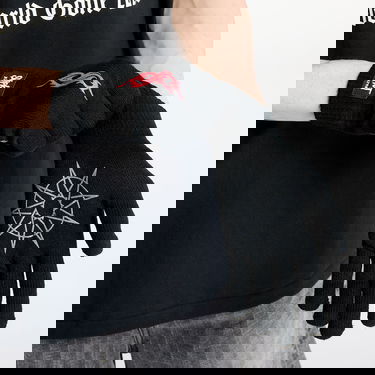 Rukavice Pleasures Pleasures Cult Knit Gloves Čierna | P25SK022 BLACK, 1