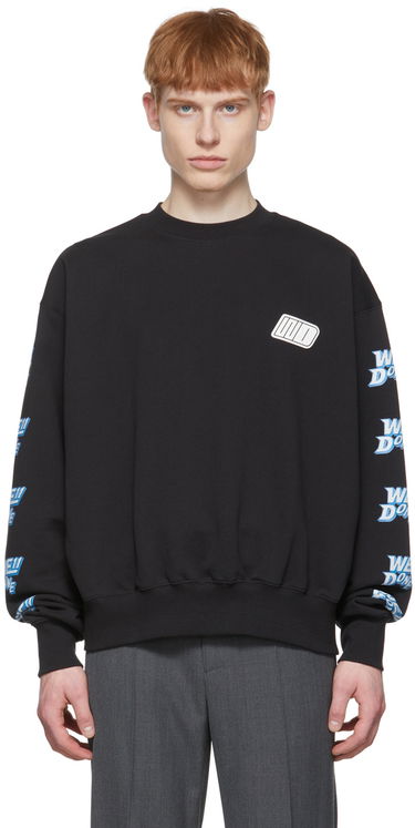 Sveter We11done We11done Logo-Print Sweatshirt Čierna | WD-TS1-22-693-U-BK, 0