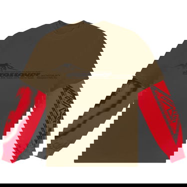 Tričko Cactus Jack by Travis Scott Crossover Long-Sleeve Hnedá | CJJ6 CL19 BROW, 1