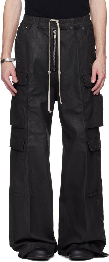 Cargo nohavice Rick Owens Rick Owens DRKSHDW Hollywood Double Cargo Jumbo Belas Denim Pants Čierna | DU01E3398 SBW, 0