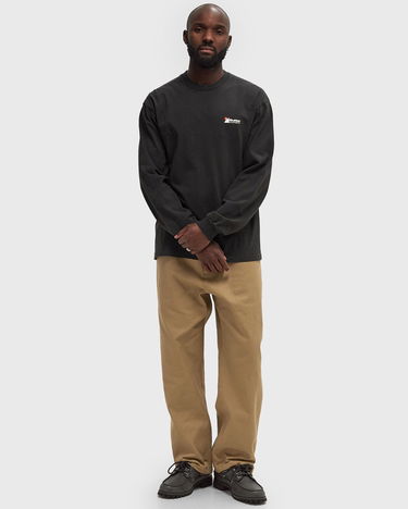 Tričko Butter Goods Pigment Dye Long Sleeve Tee - Black - XL Čierna | P20397, 1